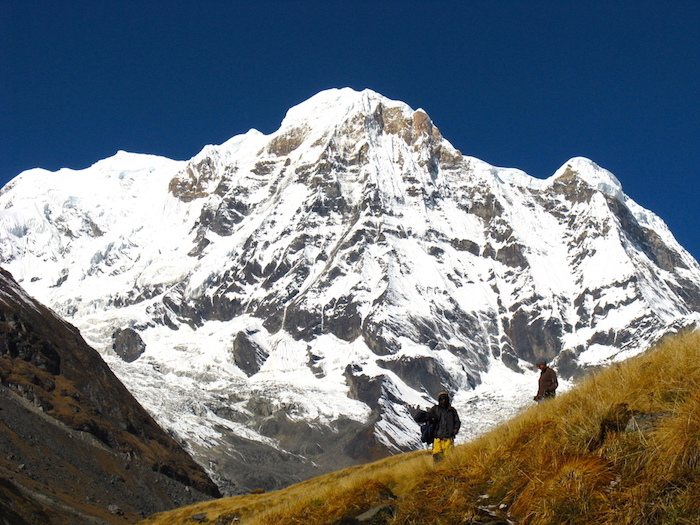 Annapurna range at Annapurna basecamp trekking